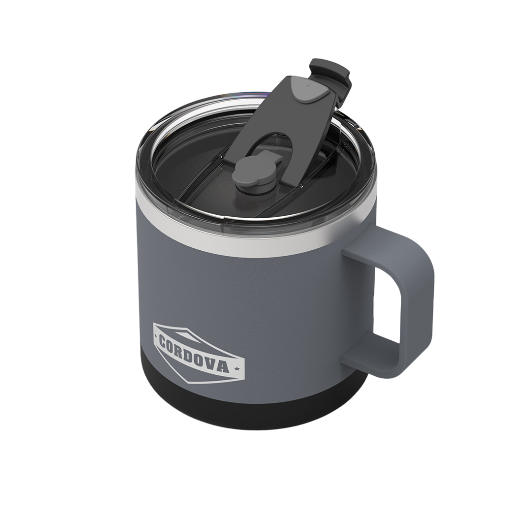 Trailhead Class 14oz No-Spill 14 oz Stainless Steel Insulated Mug in Scree Gray