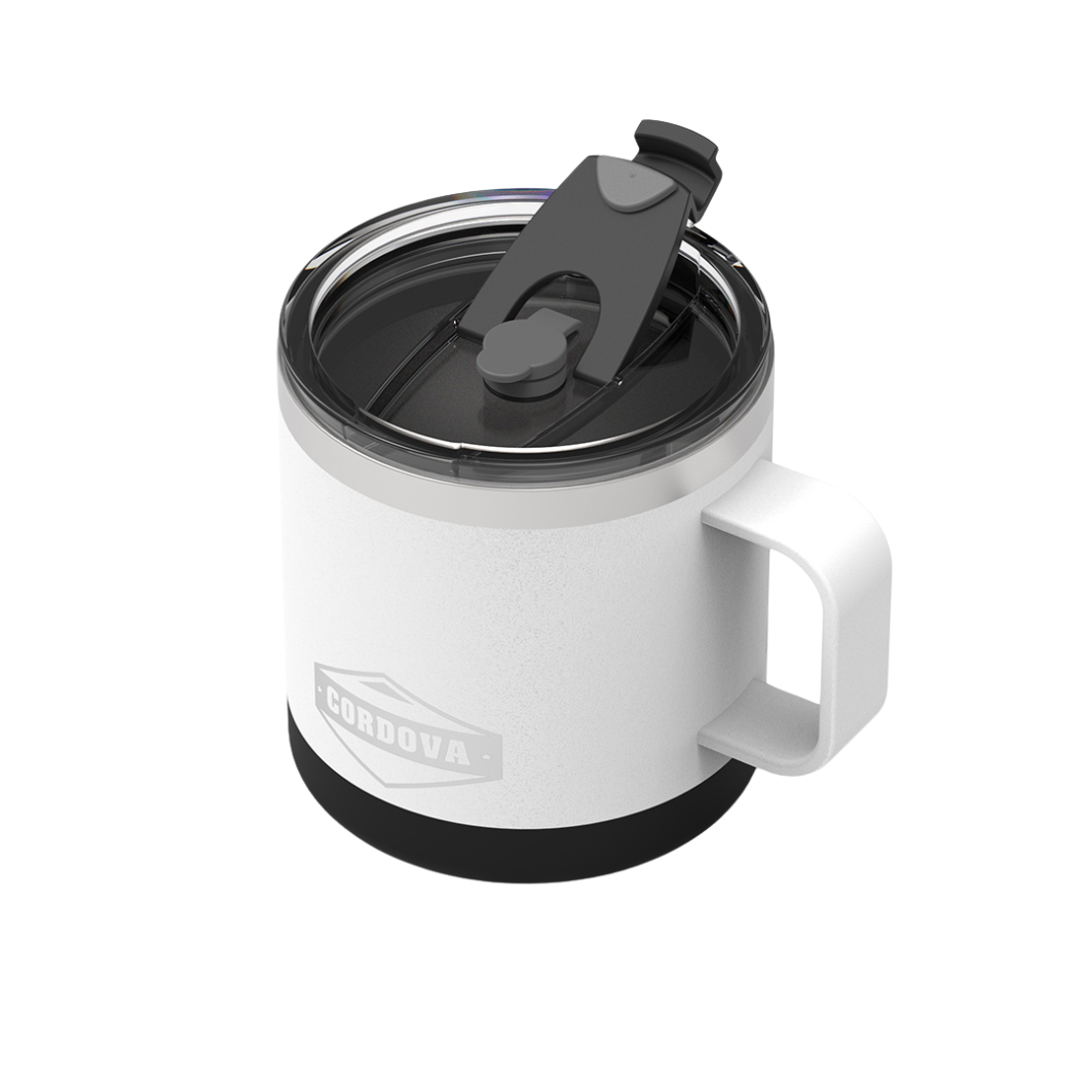 Trailhead Class 14oz No-Spill 14 oz Stainless Steel Insulated Mug in Snowcap White
