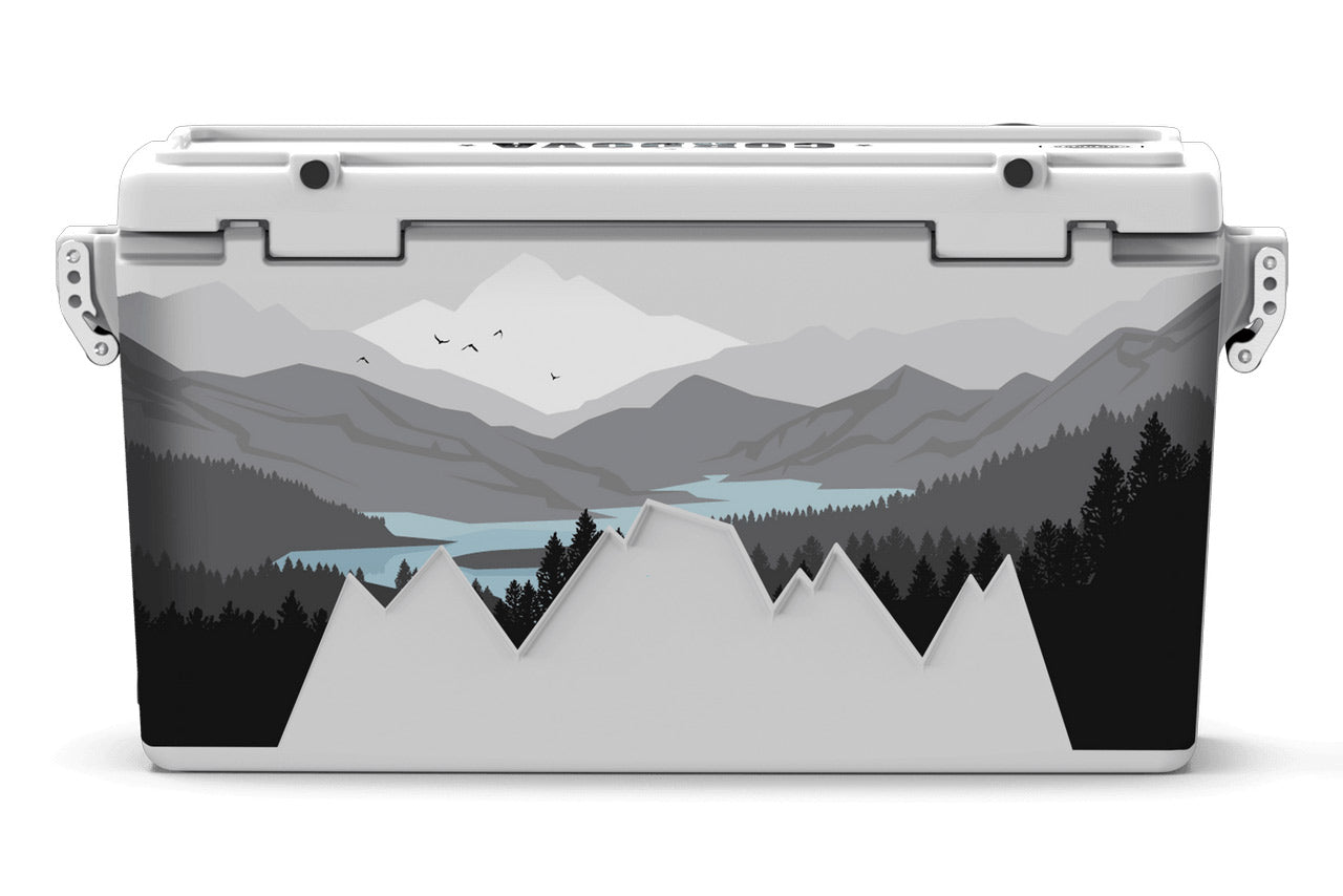 88 qt White Ridgeline Back [Snowcap] [Ridgeline] [88 qt]