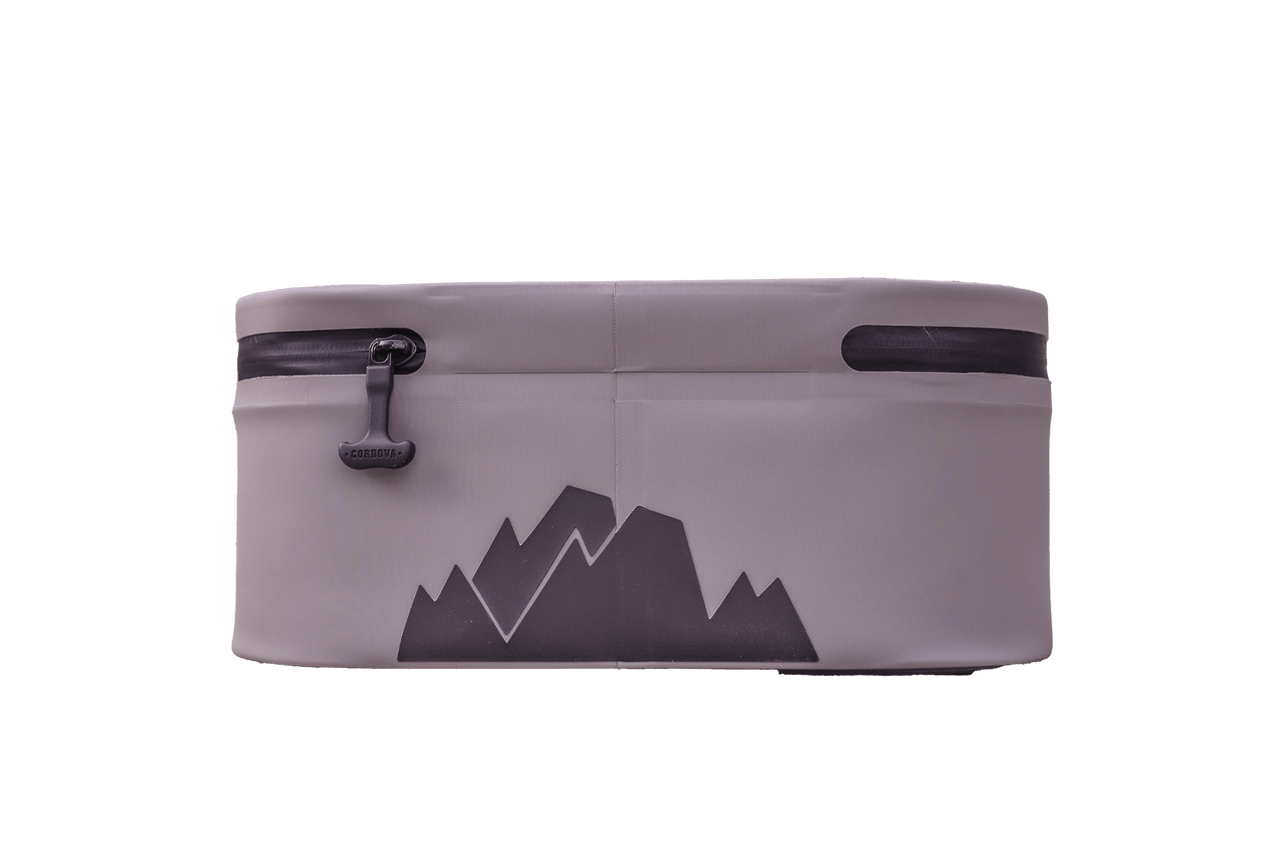 Bottom view of scree gray Cordova insulated cooler lunch bag cooler [Scree]