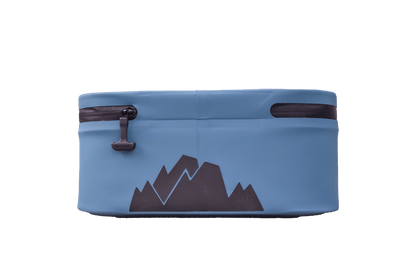 Bottom view of yonder blue Cordova insulated cooler lunch bag cooler [Yonder]