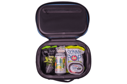 A lunch packed inside a yonder blue Cordova insulated cooler lunch bag [Scree]