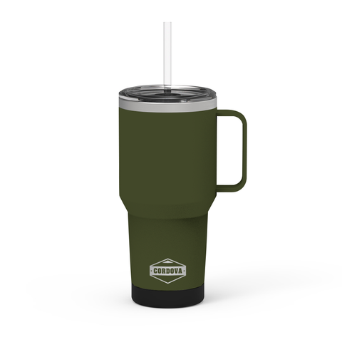 35 Oz Stainless Steel Tumbler with Straw | Cordova Outdoors