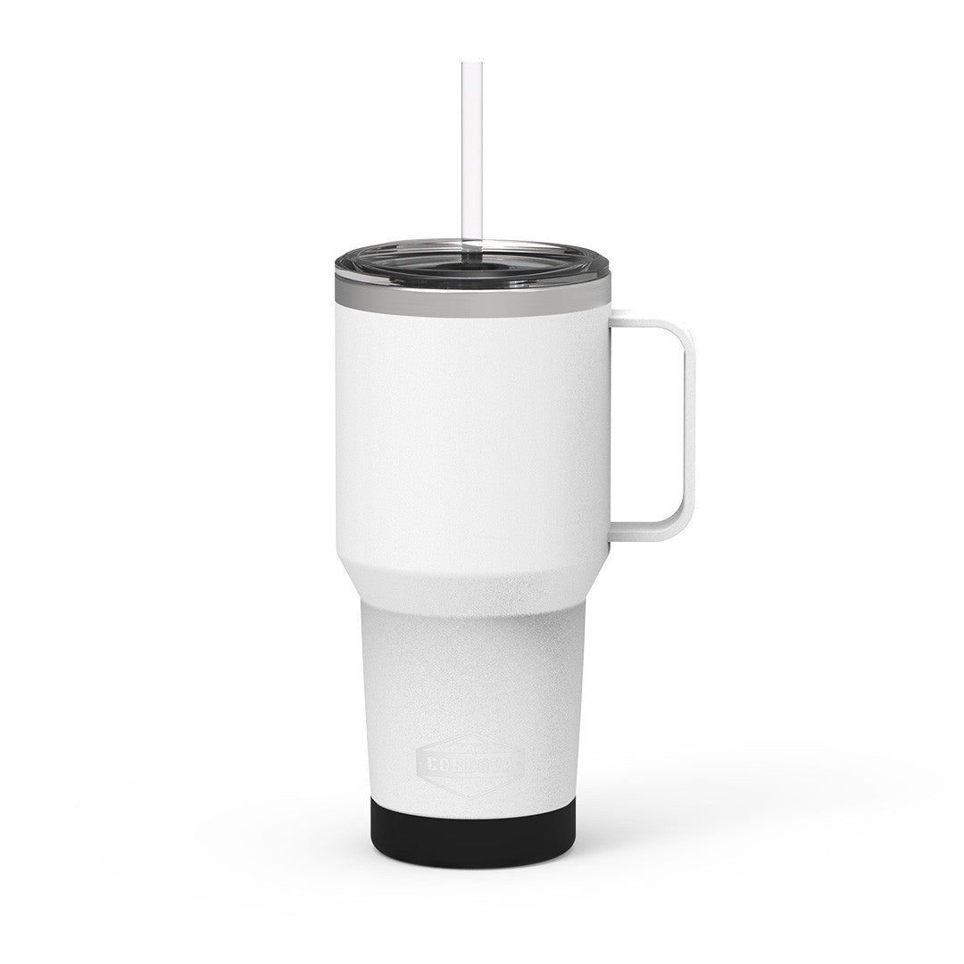 35 Oz Stainless Steel Tumbler with Straw | Cordova Outdoors